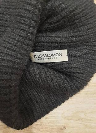 Кашемировая шапка yves salomon 8