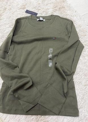 Лонгслів розмір м  tommy hilfiger long-sleeve crewneck favorite t-shirt