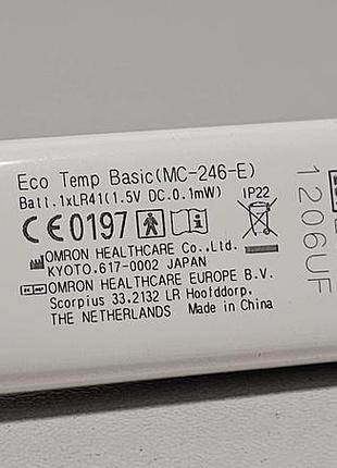 Медицинский термометр б/у omron eco temp basic (mc-246-e) 9