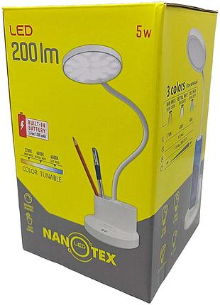 Настольная лампа б/у nanotex nттf-01w арт.94419