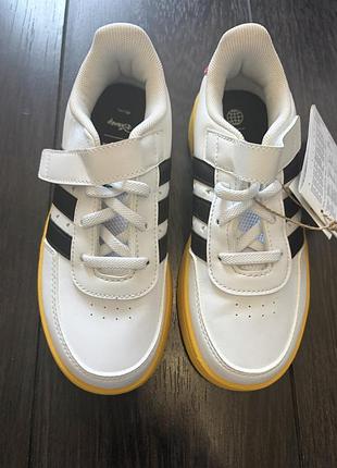 Кросівки для дітей adidas breaknet x disney mickey mouse білі з чорним та жовтим