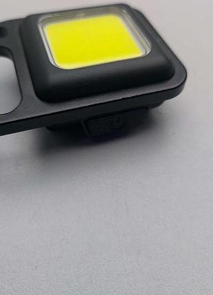 Б/у брелок с фонариком cob rechargeable keychain light аккумуляторный с открывателем и магнитом (208059 7