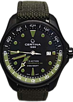 Наручные часы б/у certina aqua ds action gmt powermatic 80 c032.429.38.051.00