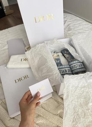 Босоніжки жіночі christian dior dway slides сині