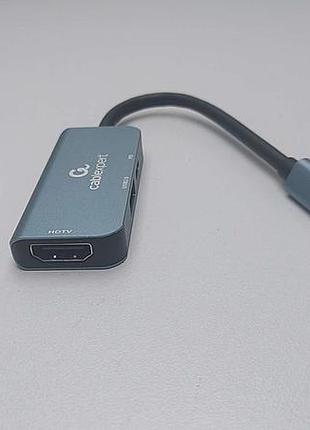 Б/у cablexpert usb-c 3-in-1 (usb/hdmi/pd) (a-cm-combo3-02) 3