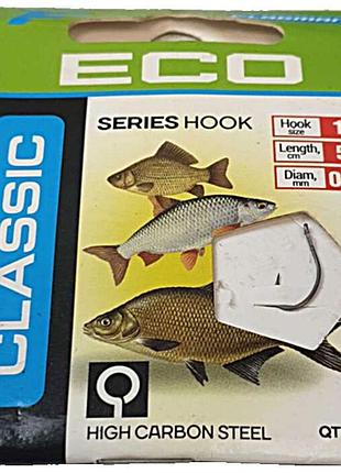 Б/у готовый поводок flagman classic hooks to nylon 3 №10