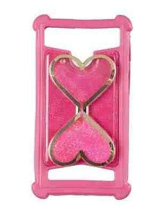 Чохол для мобільного телефона universal silicon aqua series 5.5"-6.0" pink
