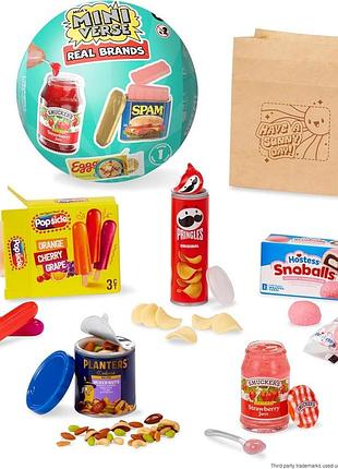 Mga miniverse real brands mini collectible food міні їжа іграшкова, неїстівні
