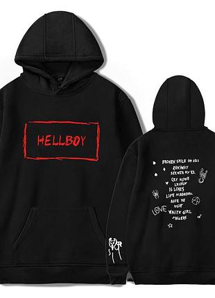 Худи lil peep hellboy женская толстовка черная m