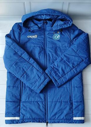 Куртка для підлітків capelli sport, синя, утеплена, розмір l (14-16 років)