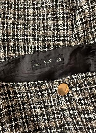 Твидовое платье f&f s, твид 5