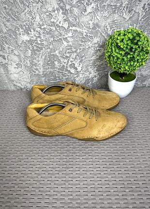 Clarks туфли кроссовки 44-45 размер кожаные коричневые