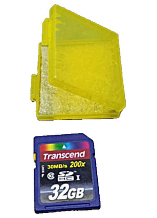 Карта флэш памяти б/у transcend sdhc 32gb class 10