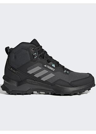 Черевики adidas terrex ax4 mid gore-tex чоловічі унісекс водонепроникна мембрана для походів активного відпочинку хайкінгу трекінг повсякденні