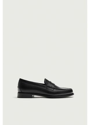 Шкіряні лофери zara