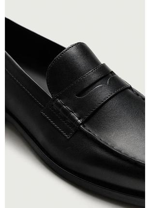 Шкіряні лофери zara 2