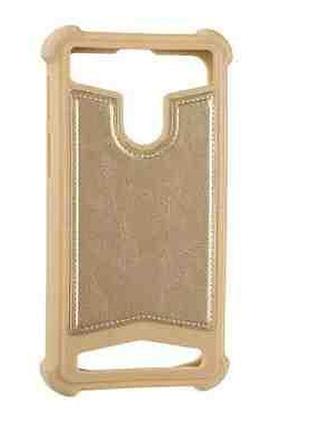 Чехол для мобильного телефона universal soft leather case 4,0"-4,3" gold