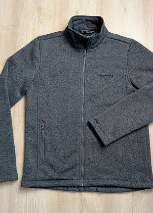 Кофта флісова чоловіча marmot sweater fleece сіра, розмір m