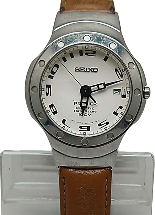 Наручные часы б/у seiko 5j22-0d60 premier kinetic