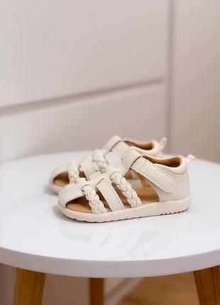 Сандалі босоніжки дитячі 22 білі h&m 2