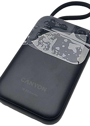 Универсальный внешний аккумулятор повербанк б/у canyon 10000mah onpower 101 pd/22.5w (cns-cpb101bk)