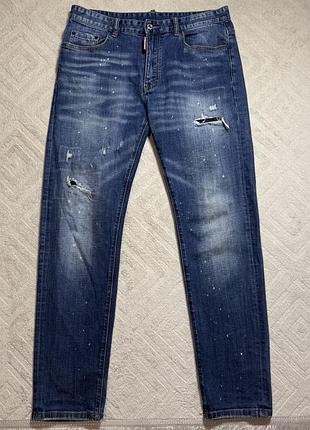 Джинси чоловічі dsquared2 avant-garde синій, розмір w34