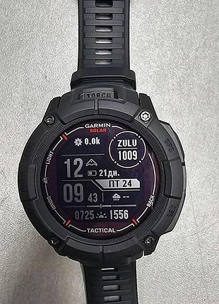 Смарт-часы браслет б/у garmin instinct 2x solar 8