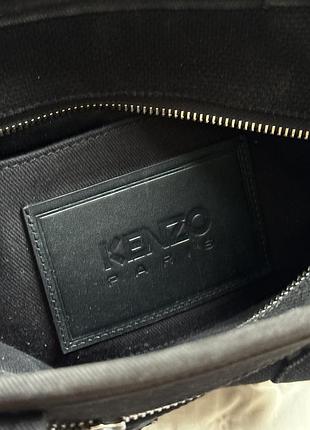 Сумка жіноча kenzo чорна текстильна 4