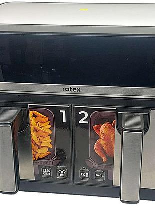 Мультиварка б/у rotex rom1210-2xl multifry duo