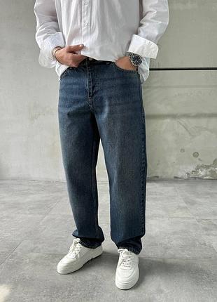 Топовые джинсы багги baggy blue