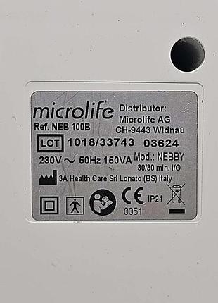 Ингалятор небулайзер б/у microlife neb 100b 8