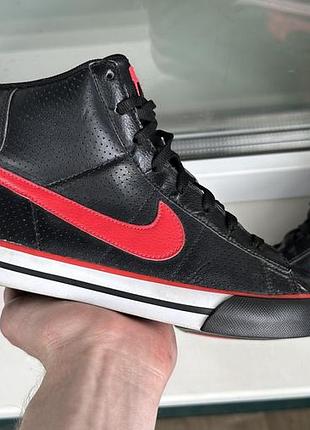Кросівки жіночі nike sweet high classic чорні, червоні, розмір 37.5, довжина устілки 23.5 см