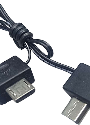 Зарядний пристрій адаптер для мобільного телефона б/у кабель microusb-microusb короткий (тато-тато)