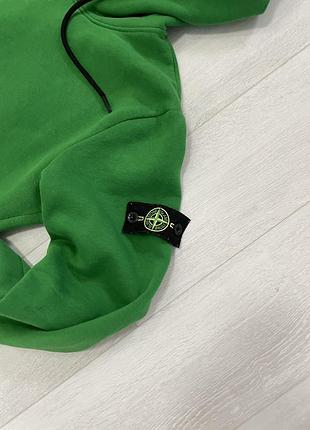 Чоловіче худі stone island зелене 2