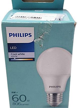 Б/у philips a60 e27/8w/230v 4000k