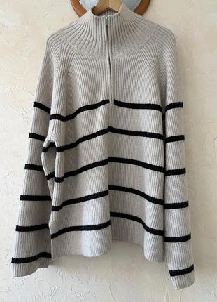 Светр в смужку h&m  (р.xxl) 3