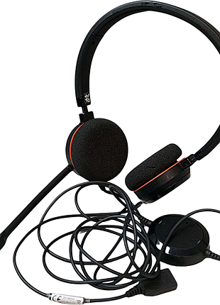 Наушники bluetooth-гарнитура б/у jabra evolve 20 ms stereo hsc016