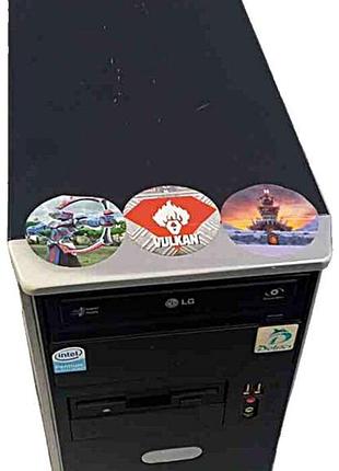 Настольный компьютер системный блок б/у сб(intel(r)xeon(r) cpu e5405@2.0 ghz/ram 4gb/hdd250+hdd80/amd radeon hd 5450)