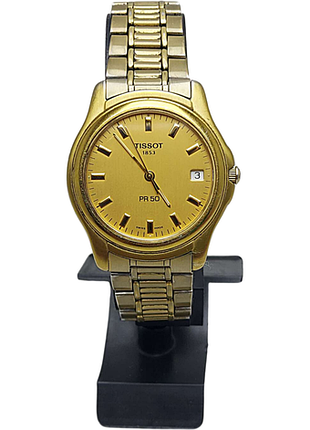 Наручные часы б/у tissot pr50 j176/276k stainless steel gold