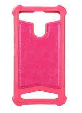 Чохол для мобільного телефона universal soft leather case 5,0"-5,3" pink
