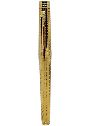 Ручка листкова кулькова пір'яна б/у parker premier deluxe gt fp18 f 89 512