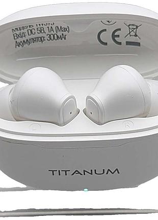Наушники bluetooth-гарнитура б/у titanum tws tw373 арт.133890
