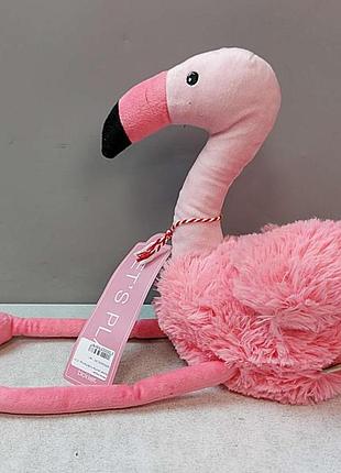 Б/у blokker let's play knuffel flamingo - 27 cm 4
