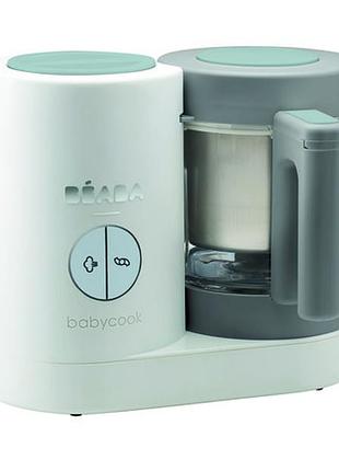 Пароварка-блендер beaba babycook neo night, білий із сірим (912773)