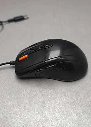 Мышь компьютерная б/у a4tech n-70fx black usb 7