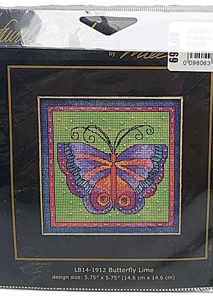 Б/у mill hill lb14-1912 butterfly lime / метелік лайм