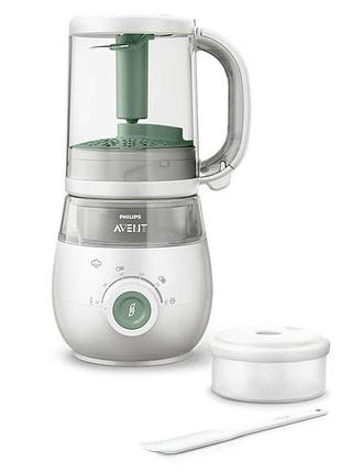 Пароварка-блендер 4 в 1 philips avent (scf885/01)