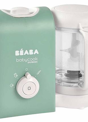 Пароварка-блендер beaba babycook express, оливковий (916301)