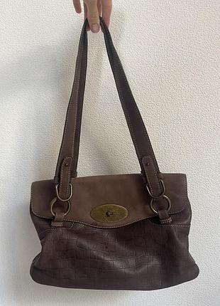 Шкіряна сумка smith & canova (в стилі mulberry bayswater) вінтаж