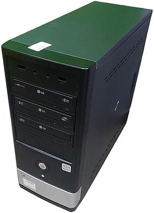 Настольный компьютер системный блок б/у сб (intel core 2 quad cpu q6600 2.4ghz/ram 4gb/hdd 250gb/nvidia gf 9500gt)